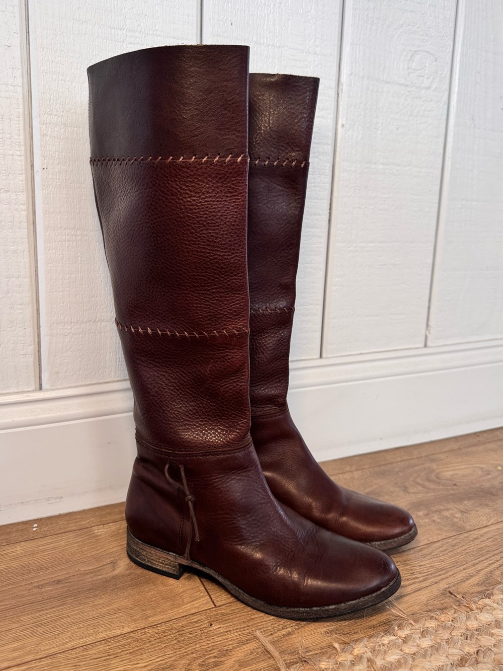 Coclico Brown Leather Tall Riding Boots
